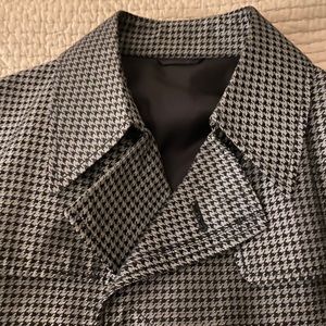 $750 Men’s Costume National Houndstooth Jacket
